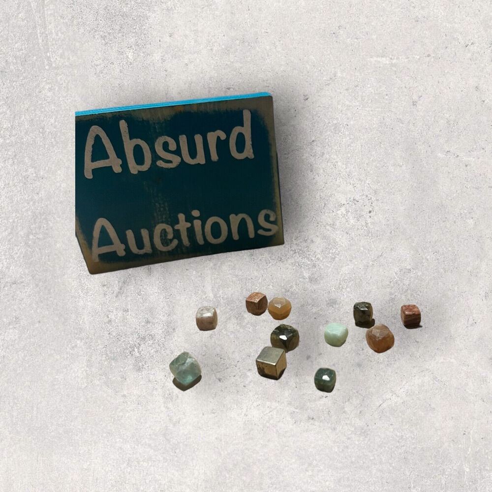 Small Crystal Bundle With Spheres And Faceted Cubes, 1/4-1/2 Inch